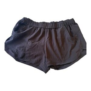 Athleta Black Athletic Shorts Lightweight Elastic Waist